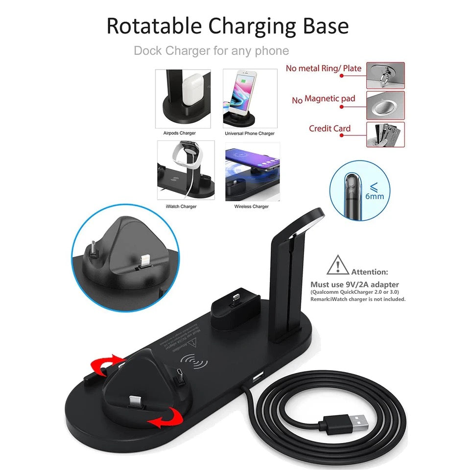 5 In 1 Wireless Charger Station